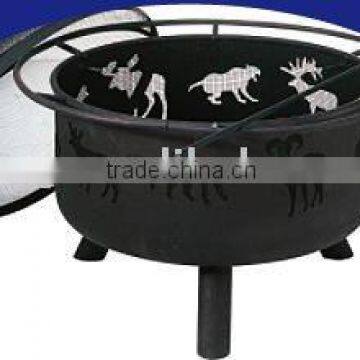 24" charcoal fire pit grills