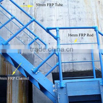 high strength Fiberglass guardrail tube, corrosion resistant,