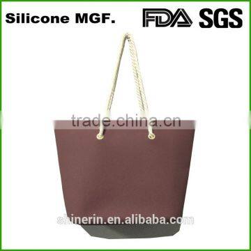 Manufacturer China supplier beach tote bag customized silicone women bags