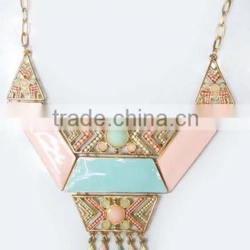 New Arriving Style Casting And Expoxy Fashion Jewelry Necklace