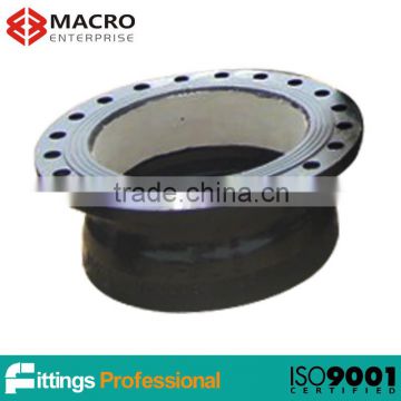 flanged socketed ends ductile iron joints