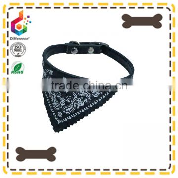 black fashion PU leather high quality triangle dog collar