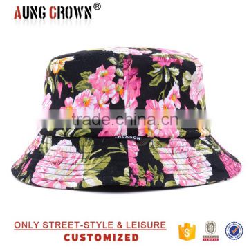 Wholesale Printed Custom Flower Bucket Hats