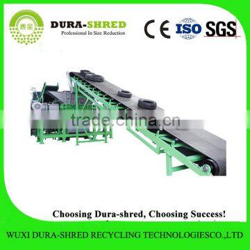 Dura-shred high quality waste tyre turn into rubber powder machine