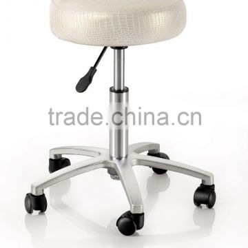 2015 very comfortable steel base salon stool