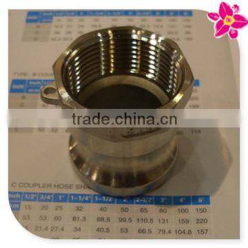 Type A Adaptor female stainless steel quick couplings