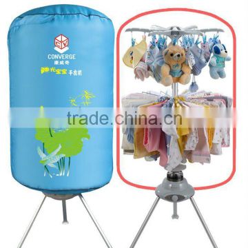 commercial portable electrical clothes dryer machine with flexible clothes dryer rack