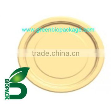 eco-friendly diodegradable Bamboo Pulp Food Packing Round Plate