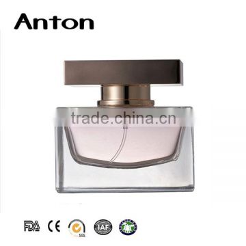 100ml empty glass spray perfume bottle with aluminum lid