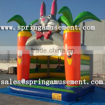lovely carrots and rabbit jumping castle, inflatable bouncer sp-ab015