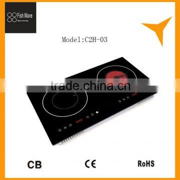 2 burner induction cooker ceramic plate ceramic chinese kitchen equipment vietnam style