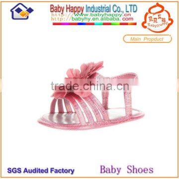 wholesale glitter PU cool lovely summer latest design baby prewalker sandals