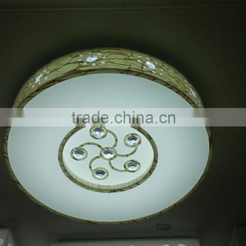 round patterned flush mounted ceiling lamp