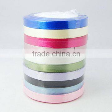 Personalised 3" Satin Ribbons Double Face Ribbons, 25yards/rolll, 10rolls/pack(SRIB-RC10mmY)