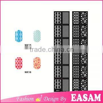 Custom cartoon nail stamping plates reusable nail stencil sticker factory                        
                                                Quality Choice