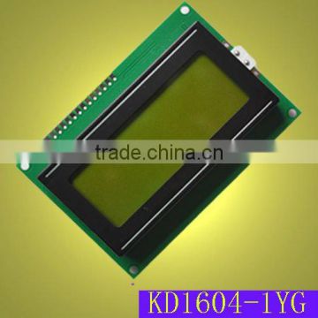 16x4 character yellow green LCD module