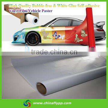 high gloss vinyl sticker indoor outdoor printing dye solvent ink solutions leading self adhesive pvc rolls manufacturer in China