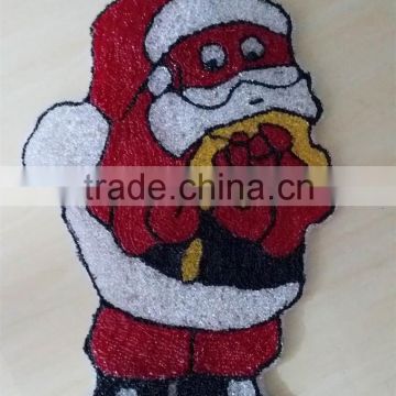 Cutely light up christmas wall decor christmas wall decorations with led lights santa claus wall decoration                        
                                                                                Supplier's Choice