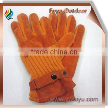 yellow acrylic glove