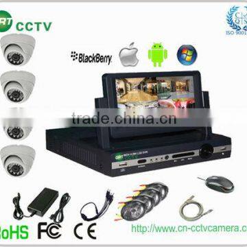 D1 h.264 4ch dvr combo cctv camera kit (GRT-D7004MHK3-3ST)