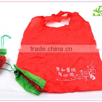 cheap strawberry shape wholesale polyester folding tote shopping bag as gift                        
                                                                                Supplier's Choice