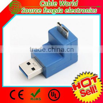 USB 3.0 right angle type A to type B converter