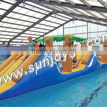 coconut tree inflatable pool game,inflatable water obstacle course