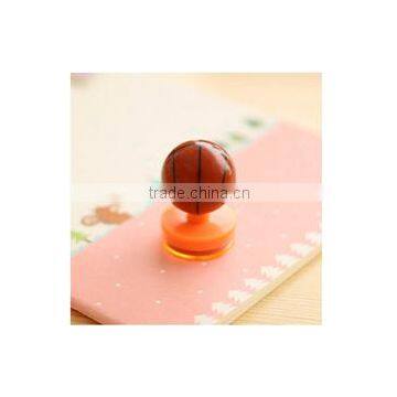 basketball plastic self inking stamp