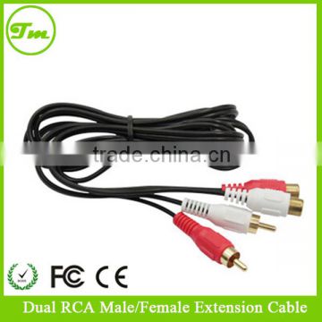 5Ft. Premium Dual RCA Stereo Adapter Converter Audio Extension Cable Cord