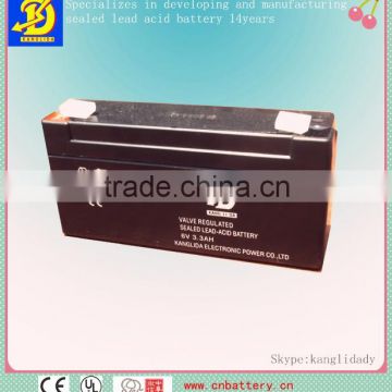 6v rechargeable long life exide electronic scale dry cell battery 3.3ah