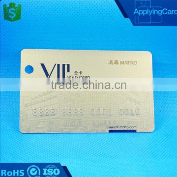 S50 chip inkjet rfid proximity card with gold stamping