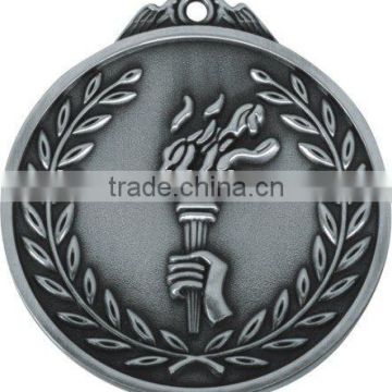 custom antique silver sport medal/souvenir metal medallion
