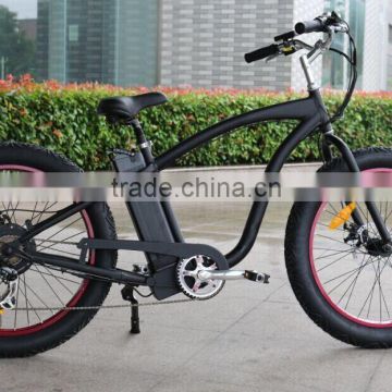 2014 Merry Gold High Speed Fat Tire Beach Cruiser Electric Bicycle 48V 1000W Black-Red