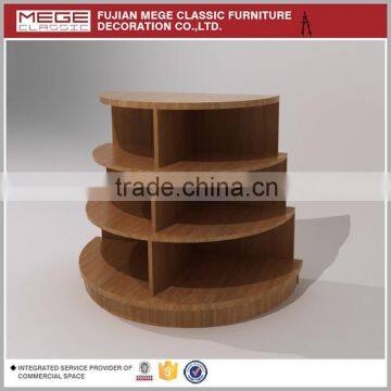 Popular design modern wooden shelves clothing gondola