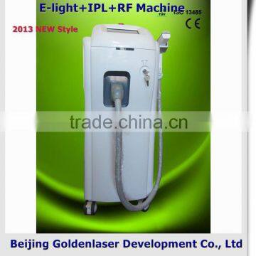 2013 New style E-light+IPL+RF machine www.golden-laser.org/ hair remover appliance