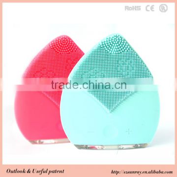 New design silicone facial cleansing brush cellulite massager"