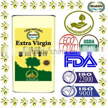 Premium Quality Extra Virgin Olive Oil. Extra Virgin Olive Oil. 100% Tunisian Extra Virgin Olive Oil Tin 5L.