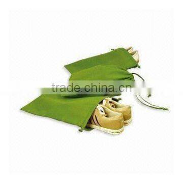 green nonwoven shoe bag 65gsm