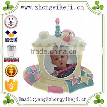 2015 chinese factory custom made handmade carved hot new products resin birthday photo frames