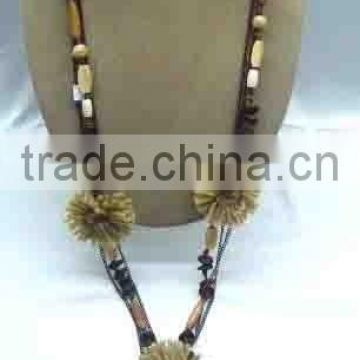 Handwoven Bead Pendant necklace