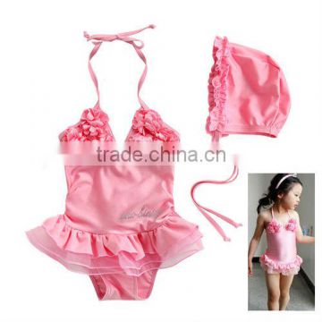 Lovely New arrivel High Quality Light Pink Swimwear for girls Swim Suit Sexy Baby Bikini
