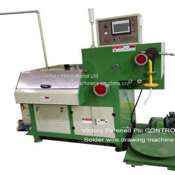 PLC Control Flux Cored Tin Alloy Solder Wire Drawing Machine