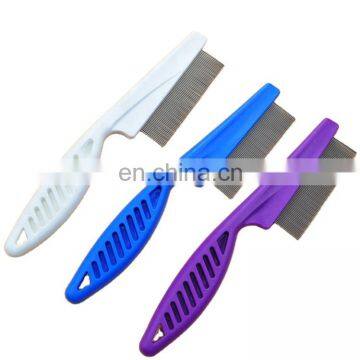 Fine teeth stainless steel needle pet grooming lice tick flea remover comb