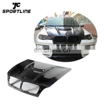 H Style X6 Carbon Fiber Engine Hood Engine Cover for BMW X6