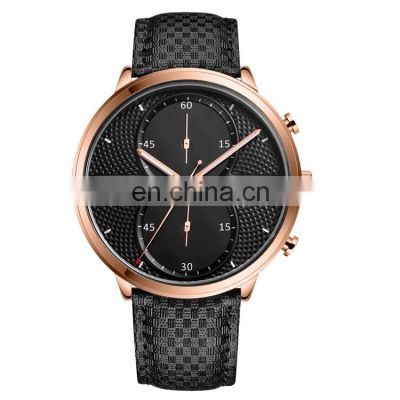GUANQIN GS19014 stainless steel back water resistant arabic numbers quartz leather modern watch