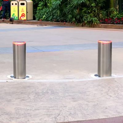 Factory Road Pavement Traffic 304 Stainless Steel Car Security Anti-theft Not Hydraulic Automatic Lifting Bollards