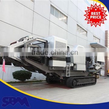 SBM hot sale high quality and low price mobile impact rock crusher
