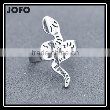 Men's Cool Stainless Steel Animal Ring With One Big Snake