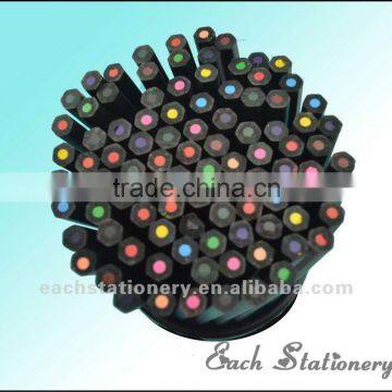 2014 Hot Sales 12pcs 7'' HB black wooden color drawing pencil with crystal top _g