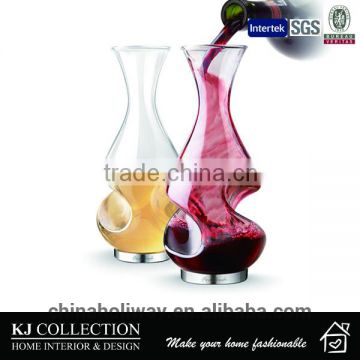 Wholesale Fancy Design White Red Wine Glass Decanter Clear Glass Carafe Decanter